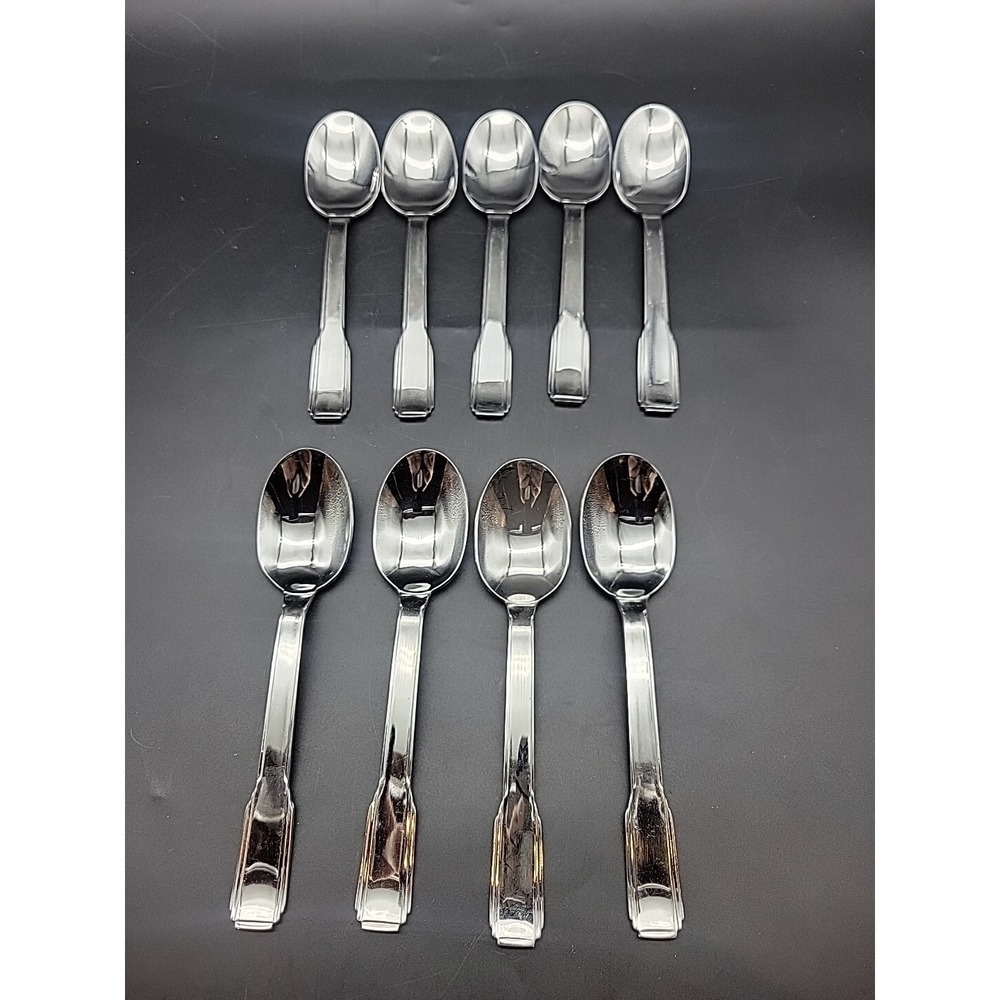 Godinger COSMOPOLITAN FAIRMONT Stainless 9 Teaspoons  Flatware